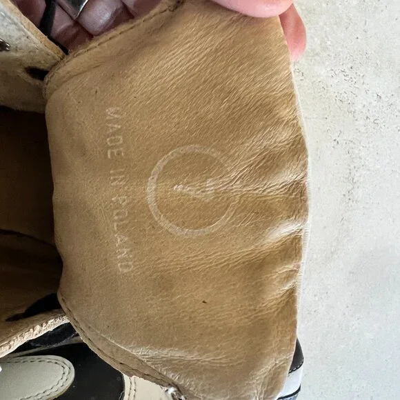 John Fluevog Vintage Seventh Heaven Angels Supervog Blk/Wht Boots M7 W9 - Picture 6 of 6